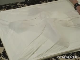 Angels First Vacbed Part 3 - You know, it�s amazing how long that woman can last in a vac-bed that has no holes in it, isn�t it? Angel once again amazes all of us with her beautiful body wrapped nicely in a vac-bed of vinyl. Hot!