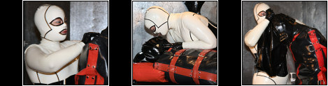 Inflated Rubber Bondage -   we have a new warden for you and a new prisoner. The warden is going to show him what tease and denial really is as she will eventually milk him of every last drop. First she puts her prisoner in some serious inflatable rubber bondage, as he is put in the blow up body bag and the heavy duty inflatable ball hood is put on his head, sealing him in his dark rubber tomb awaiting his fate.