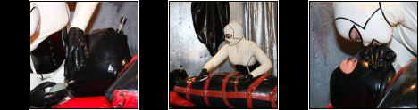Intensive  -  the warden wants his ********** to be intensified so she removes his hood and fits him with another inflatable hood which she can fit a rebreather bag to. She blows into his rebreather bag so he now has only her exhaled air to rebreather, all the time she is stroking his cock and keeping him on the edge of cumming.