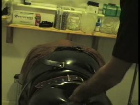 Heavy Gummi Extreme Part 2 - This new video takes place in the new white room. The heavy rubber sack is layed out on the medical table. 10 straps are put under the sack for later. Dee is in a full rubber demask catsuit. An inflatable coverall jacket is zipped and belted and blown up. A new inflatable hood is then placed upon her head. Inside the blown up sack 10 straps holding her tight. Rebreathing equipment is put to use, and also latex sheets. The wand stim is held in place. She is left to learn what its like to experience heavy rubber and heavy ************** training