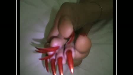 Sexy Orange Claws Showing