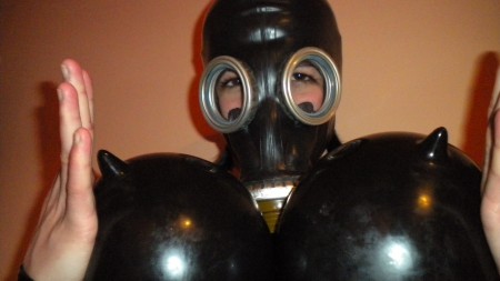 Rubbercouple bizzare world - Catsuit Mask