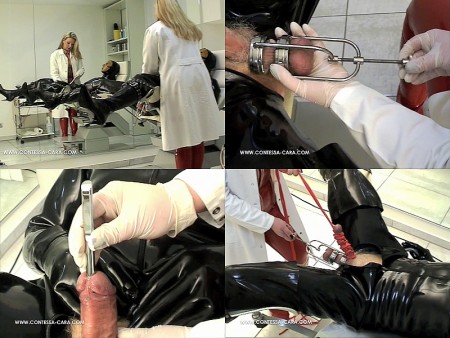 CONTESSA CARA German Femdom - Rubber Clinic Extreme Cbt