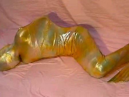 Captured In Mermaid Zentai