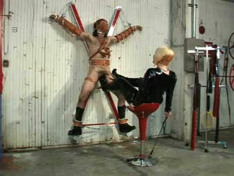 Alice In CBTLand - Ball Busting Boots Bondage Pt 5 Slave On The Cross Femdom Alice In CBTLand - Ball Busting Boots Bondage Pt 5 Slave On The Cross Femdom