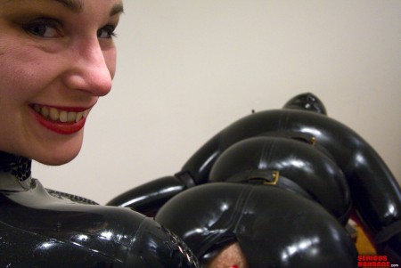 Over Inflation Pt 4 Rubber Encasement Cbt Femdom - Inflatable latex cbt bondage
part 4 - over inflation


an interesting experiment.
which will pop first? My slave or his inflatable black rubber sex suit?

i love the compelling image of the bulging, hyper-inflated heavy rubber pulled even tighter by thick black leather straps. This slave can't see it, but you can!

i am tormenting my slave-under-pressure and he's endured almost an hour of severe bondage and cbt. Now, I am convinced that this latex catsuit can get even bigger. I am going to see just how big I can pump this slave up!

if he passes the test, I have even more painful cbt in store for him... After all, his helpless cock and balls are the only part of his body not encased in at least 2 layers of thick black rubber bondage.


for more bondage videos, stories and real-life adventures, visit me at http://****aliceinbondageland**** and http://****aliceincbtland****