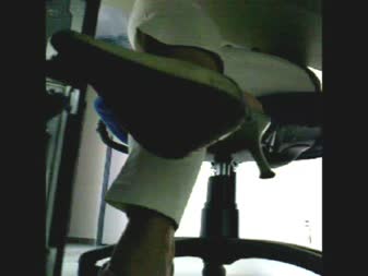 WITHOUT KNOWING ACT (HIDDEN CAM) - Secretary Gray Shoe Ga10a WITHOUT KNOWING ACT (HIDDEN CAM) - Secretary Gray Shoe Ga10a