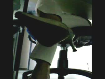 WITHOUT KNOWING ACT (HIDDEN CAM) - Secretary Gray Shoe Ga10a WITHOUT KNOWING ACT (HIDDEN CAM) - Secretary Gray Shoe Ga10a