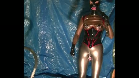 Laxfanat Latex Extreme Pierced Public Girl - Extreme Pierced Rubber Doll Monster Dildo Fuck