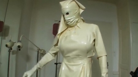 Rubber Leila Media - Bizarre White Rubber Nurse Leila Part 4 Of 8 Rubber Leila Media - Bizarre White Rubber Nurse Leila Part 4 Of 8