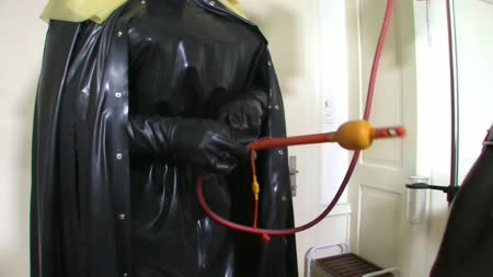 Rubber Leila Media - Bizarre Rubber Apron Bondage Part 1 Of 5 Rubber Leila Media - Bizarre Rubber Apron Bondage Part 1 Of 5