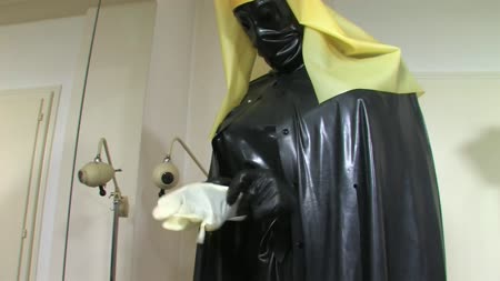 Rubber Leila Media - Bizarre Rubber Apron Bondage Part 1 Of 5 Rubber Leila Media - Bizarre Rubber Apron Bondage Part 1 Of 5