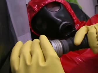 Rubber Leila Media - Two Horny Gasmask Lovers In Plastik Coats Rubber Leila Media - Two Horny Gasmask Lovers In Plastik Coats