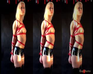The Initiation Of Daisy Bells Ushiro Gassho - This update is of a new face on club ropemarks, daisy bells.
a sexy blond with a matching mindsex... Set, mindset.

we easy her into the traditional japanese rope bondage of ropemarks ryu  with a deceptively simple ushiro gassho. That is, simple for me and sweet extacy for daisy.

this gallery is accompanied by a short behind the scenes video, showing the moving body of daisy in full bound glory.

enjoy,
the ropemarks team