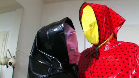 Rubber Leila BP - Two Horny Plastic Mask Lovers Part 1 Of 5