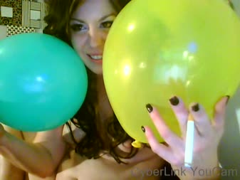 Delicia DAnjelos House of Debauchery - Naked Balloon Popping With Light Cigarette