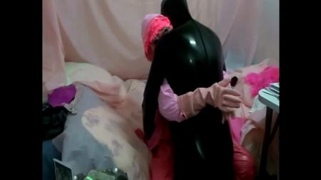 C O S Breathless Temple - Pink Vinyl Pvc Zentai Shower Caps And Laundry Bag C O S Breathless Temple - Pink Vinyl Pvc Zentai Shower Caps And Laundry Bag