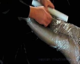 Dani Saran Wrapped  Spanked