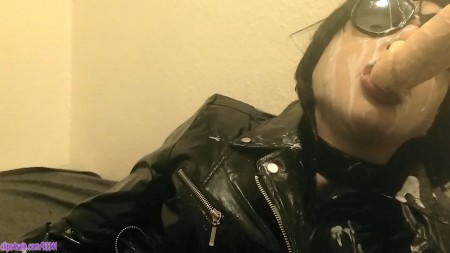 Pvc Sixties Biker Slut Worships Cock Part 2 - Spunk on my glasses, dribbling down my face. Only thing left to do is to worship the cock and get covered in more! This is way too much fun for one ****! Before long i'm dripping from places nobodies ever dripped from before. I make sure I have a good smothering of man juice on all my collars, and of course I make sure to show this off to you. All I want to do is make you hornier, wank your cock and feast your eyes on your submissive pvc slut. Yes I want that cock deep down my throat, yes I want you to cum some more, and make sure when you cum it always lands on me! Then i'm a happy **** indeed. Love roxie xxx